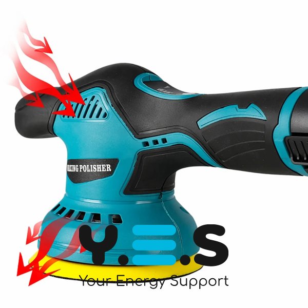 Бездротова полірувальна машинка YK49: акумуляторна ручна з насадками для шліфування й полірування