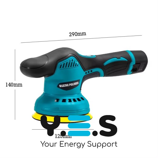 Бездротова полірувальна машинка YK49: акумуляторна ручна з насадками для шліфування й полірування