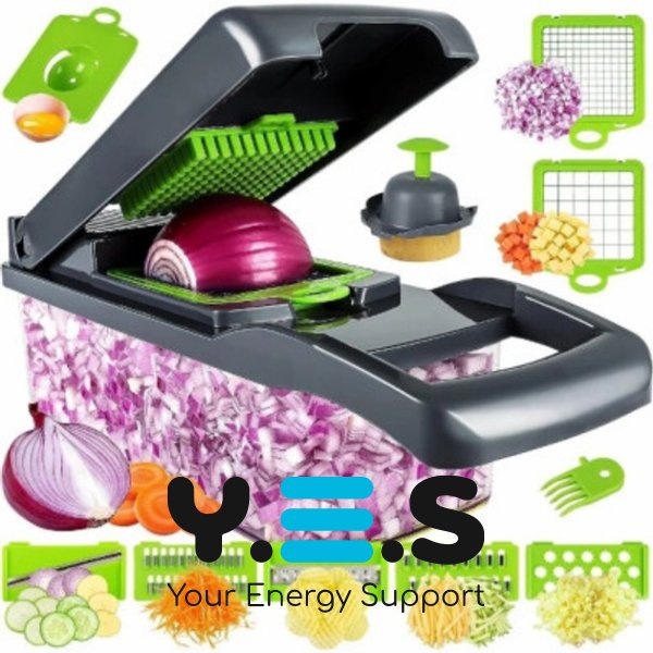 Мультислайсер Nicer Dicer 25-в-1: універсальна овочерізка-терка з контейнером, 25 предметів