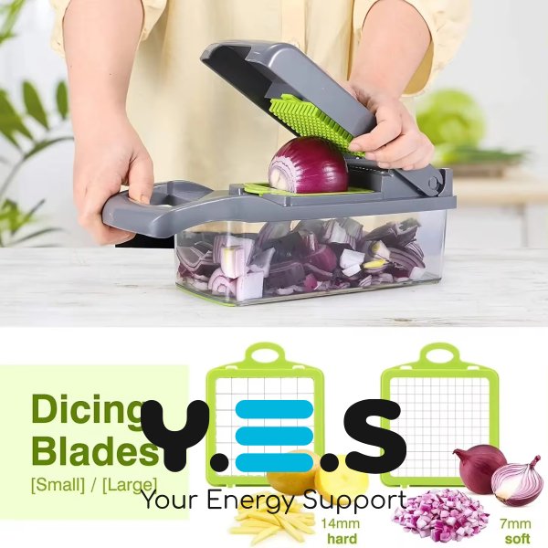 Мультислайсер Nicer Dicer 25-в-1: універсальна овочерізка-терка з контейнером, 25 предметів