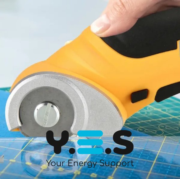 Акумуляторний міні різак MACE Plus: електроножиці-ніж для тканин, шкіри та ковроліну