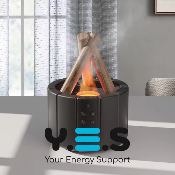 Зволожувач-дифузор Flame Light з ефектом полум’я, підсвічуванням і пультом LY-651