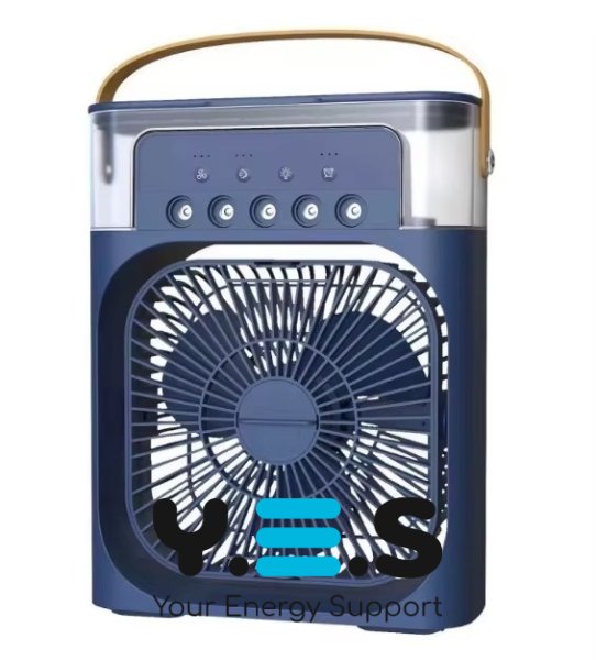 Настільний міні вентилятор-кондиціонер Air Cooler Fan зі зволожувачем і відсіком для льоду