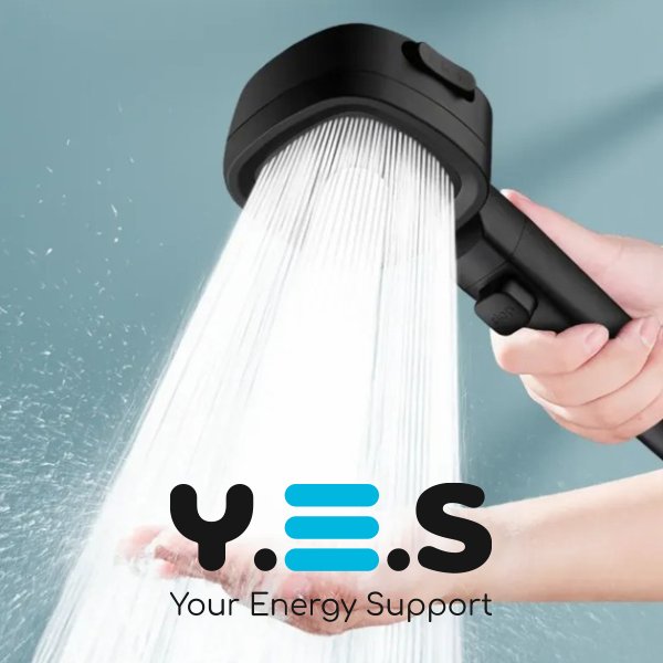 Насадка для душу Quadro: лійка високого тиску з фільтром, 4 режими, водозбереження