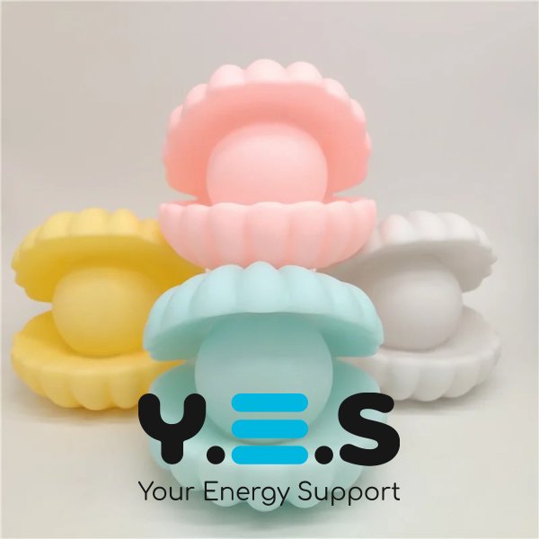 Нічник-черепашка Perl Light з перлиною, LED настільний бездротовий світильник з USB-зарядкою