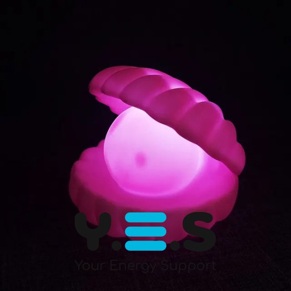 Нічник-черепашка Perl Light з перлиною, LED настільний бездротовий світильник з USB-зарядкою