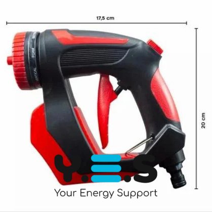 Пістолет-насадка на шланг Hydro Handle з піноутворювачем і бачком для мийних засобів, авто/прибирання