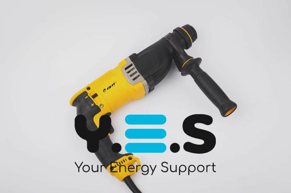 Професійний електроперфоратор у кейсі для свердління бетону та ударного буріння