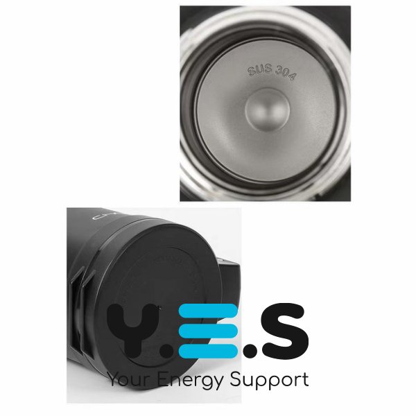 Туристичний термос DayDays A250 з нержавіючої сталі 2,5 л, вакуумна кришка, ручка для перенесення