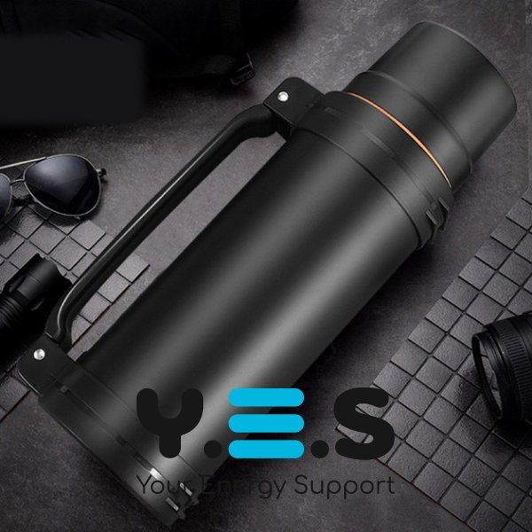 Туристичний термос DayDays A250 з нержавіючої сталі 2,5 л, вакуумна кришка, ручка для перенесення