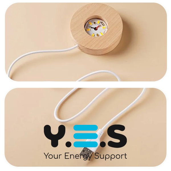 Декоративний 3D нічник-лампа «Галактика» кришталева куля 8 см, настільний світильник