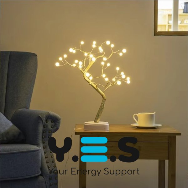 LED нічник-світильник «Bonsai Tree» — настільна декоративна лампа-дерево
