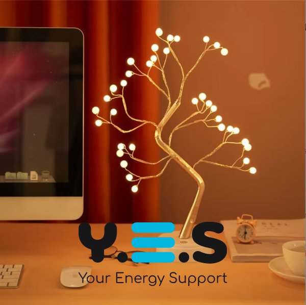 LED нічник-світильник «Bonsai Tree» — настільна декоративна лампа-дерево