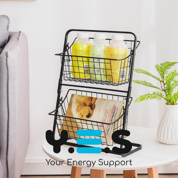 Металевий універсальний органайзер для кухні: кошик для овочів і фруктів / 08777