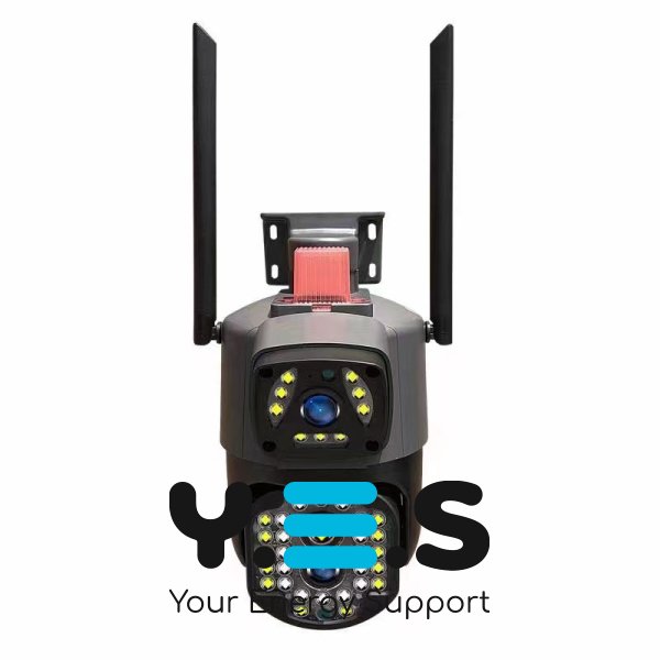 Вулична бездротова IP-камера V380 Wi‑Fi з двома об’єктивами 4MP+4MP та віддаленим доступом