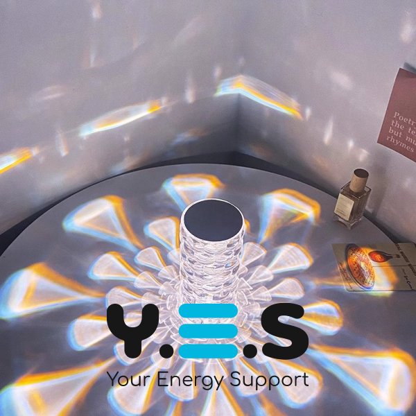 Настільна лампа-нічник Crystal Diamond RGB, кришталевий акумуляторний світильник, 16 кольорів