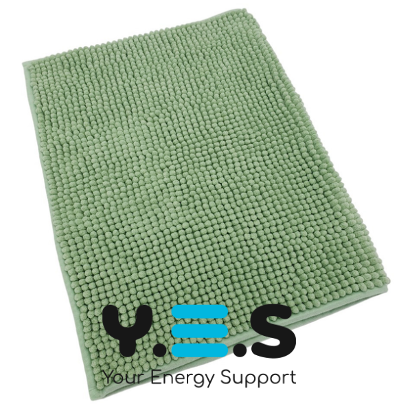 Набір для ванної 2в1: шторка 180×180 см + килимок мікрофібра 60×40 см