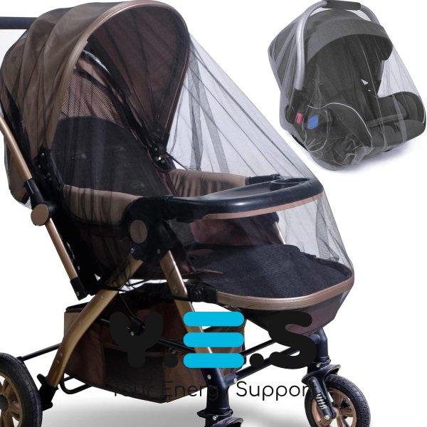 Універсальна москітна сітка для дитячого візка: захист від комарів для люльок і манежів