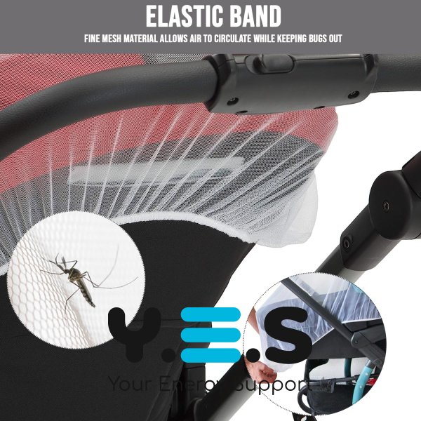 Універсальна москітна сітка для дитячого візка: захист від комарів для люльок і манежів