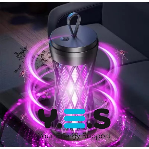 Електрична лампа-пастка від комарів TX-WD02, портативна, з підсвічуванням та акумулятором