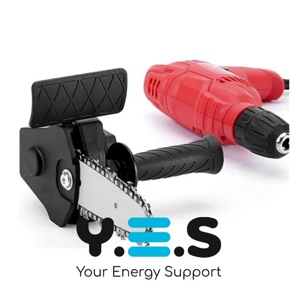 Ланцюгова насадка‑пила 4" для дриля/шуруповерта — універсальний адаптер для різання деревини