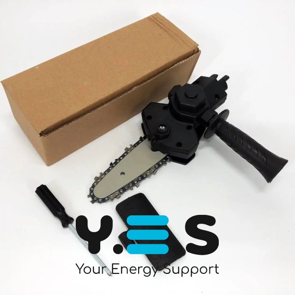 Ланцюгова насадка‑пила 4" для дриля/шуруповерта — універсальний адаптер для різання деревини