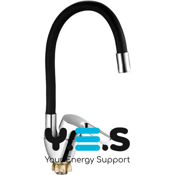Гнучкий змішувач Water Tap HA-181 для кухні/ванної, силіконовий вилив 47 см, поворот 360°