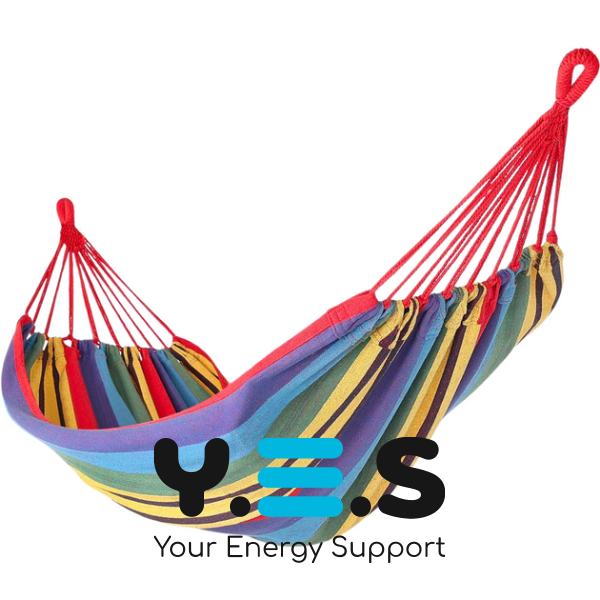 Садовий двомісний підвісний гамак 150×200 см, бавовняний для дачі, дому та відпочинку на природі