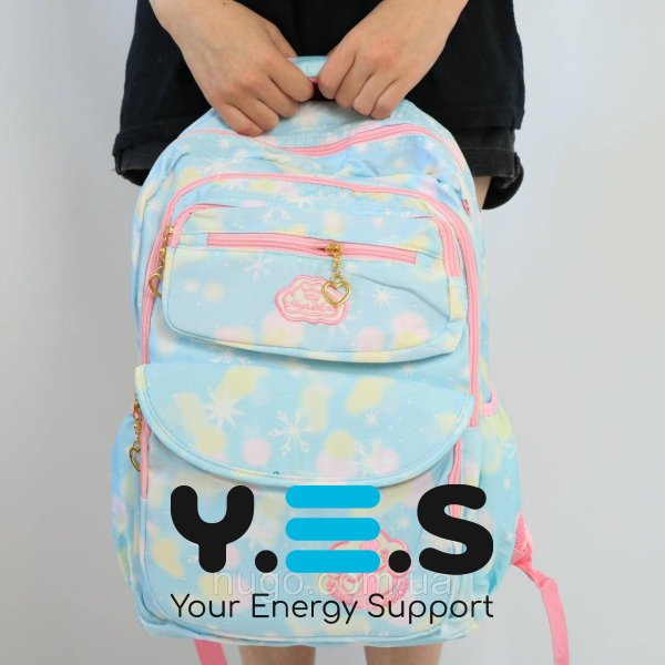 Шкільний рюкзак для дівчинки «Принцеса» 43×20×31 см, яскраво-рожевий портфель NA 3