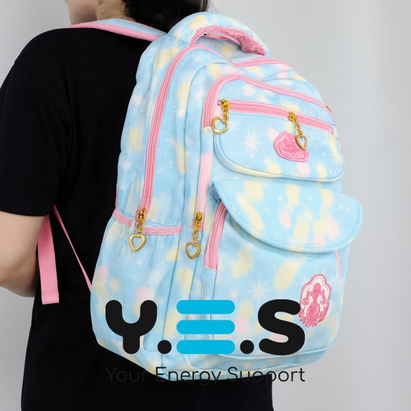 Шкільний рюкзак для дівчинки «Принцеса» 43×20×31 см, яскраво-рожевий портфель NA 3