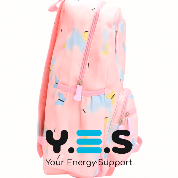 Дитячий шкільний рюкзак-портфель Rainbow NA-4 для дівчаток, рожевий, веселка