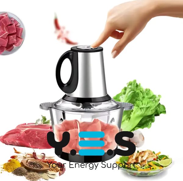 Електричний чоппер Hoffmans Electronics HM-8829 1800Вт, металева чаша 3,5 л, універсальний подрібнювач