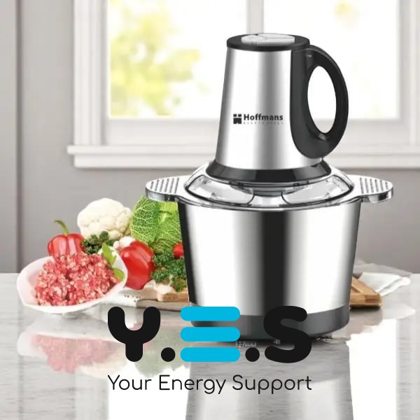 Електричний чоппер Hoffmans Electronics HM-8829 1800Вт, металева чаша 3,5 л, універсальний подрібнювач