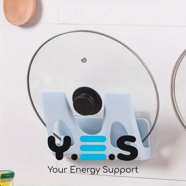 Компактна настінна підставка-органайзер для кришок каструль Multifunctional Storage Pot Cover Rack