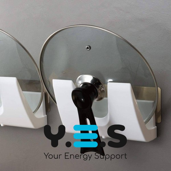 Компактна настінна підставка-органайзер для кришок каструль Multifunctional Storage Pot Cover Rack