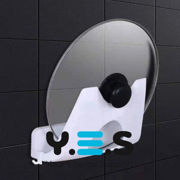 Компактна настінна підставка-органайзер для кришок каструль Multifunctional Storage Pot Cover Rack