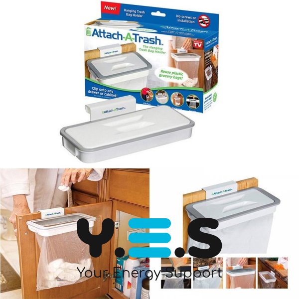 Підвісний тримач для сміттєвих пакетів Attach-A-Trash — навісний каркас для пакета