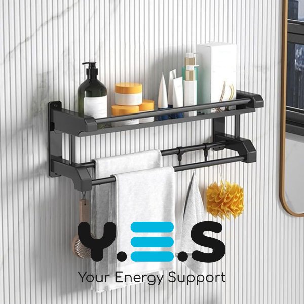 Полиця у ванну з нержавіючої сталі 105×20×22 см для рушників і аксесуарів