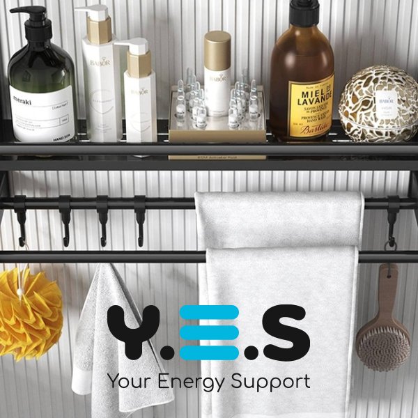 Полиця у ванну з нержавіючої сталі 105×20×22 см для рушників і аксесуарів