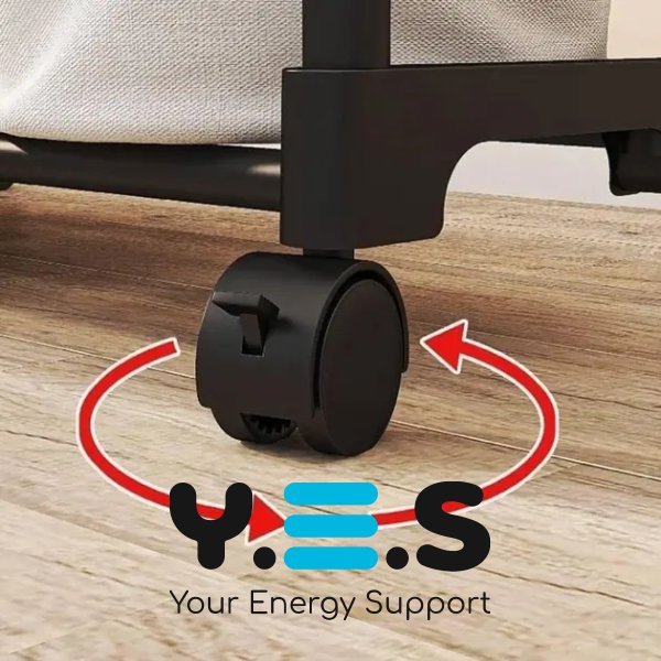 Пересувна стійка-вішалка на коліщатках для одягу й взуття з полицею (YH9918-1)