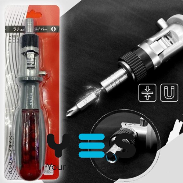 Кутова викрутка-тріскачка 11-в-1 (храповий механізм), багатофункціональна