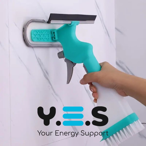 Щітка для миття вікон 3в1 з насадками 0511/003T для скла та гладких поверхонь