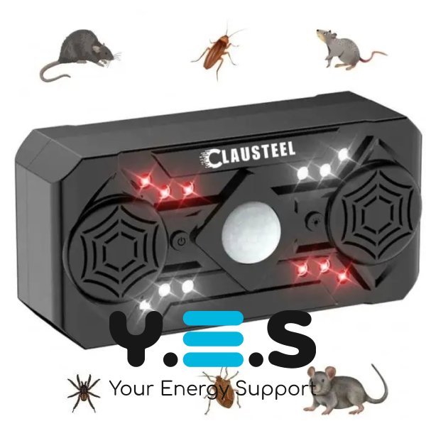 Ультразвуковий відлякувач Siurn від мишей, щурів, тарганів і комарів, 3 режими, USB