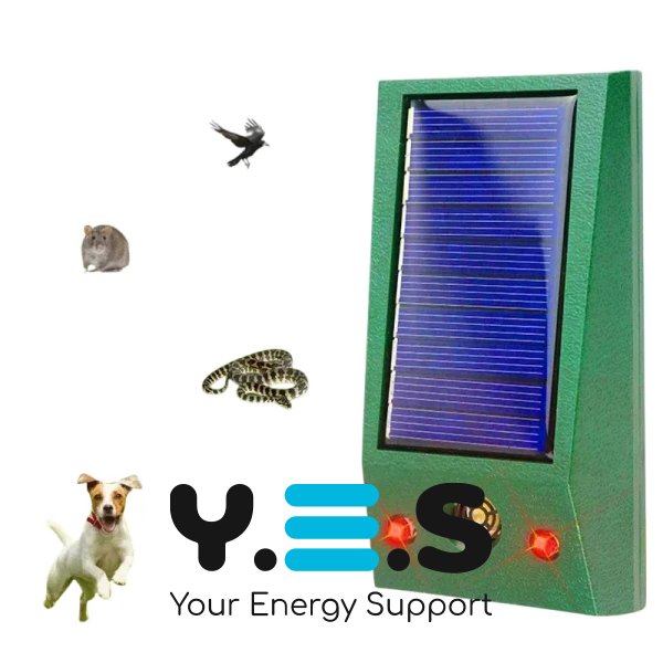 Сонячний ультразвуковий відлякувач тварин на батареї — захист двору та саду