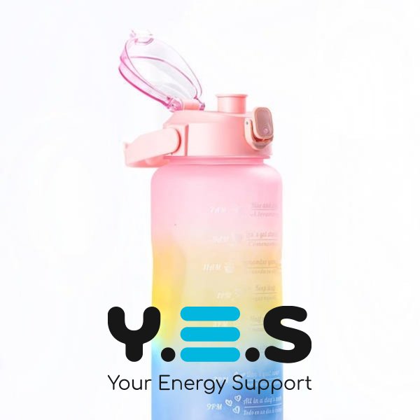 Набір багаторазових пляшок для води 300/900/2000 мл, 3 шт, харчовий пластик