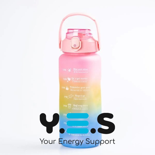 Набір багаторазових пляшок для води 300/900/2000 мл, 3 шт, харчовий пластик