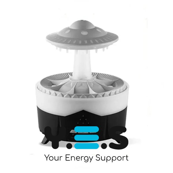 Ультразвуковий зволожувач повітря UFO Raindrop «Гриб» з дощовою лампою