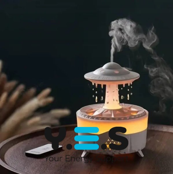 Ультразвуковий зволожувач повітря UFO Raindrop «Гриб» з дощовою лампою