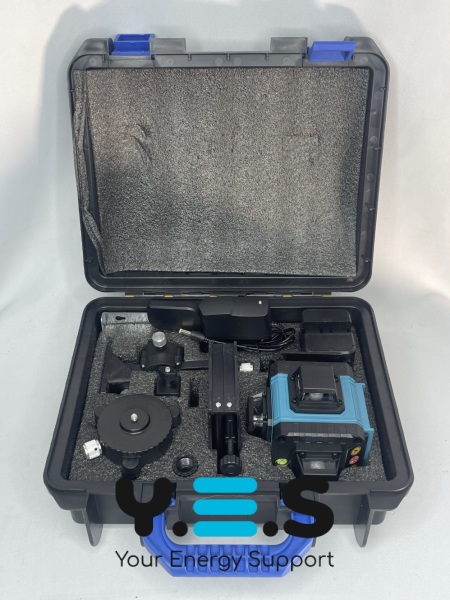 Лазерний нівелір 4D Level 40-43, професійний зелений рівень 360° для будівництва й ремонту