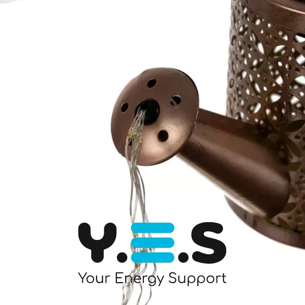 Садовий світильник-лійка на сонячній батареї з багатокольоровим підсвічуванням